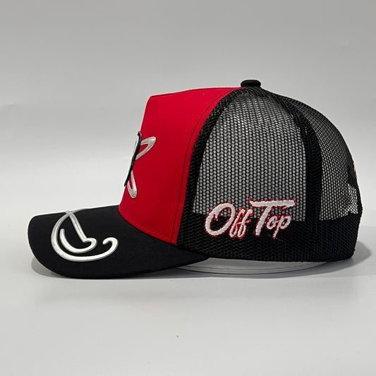 Red Chrome 8 Hat