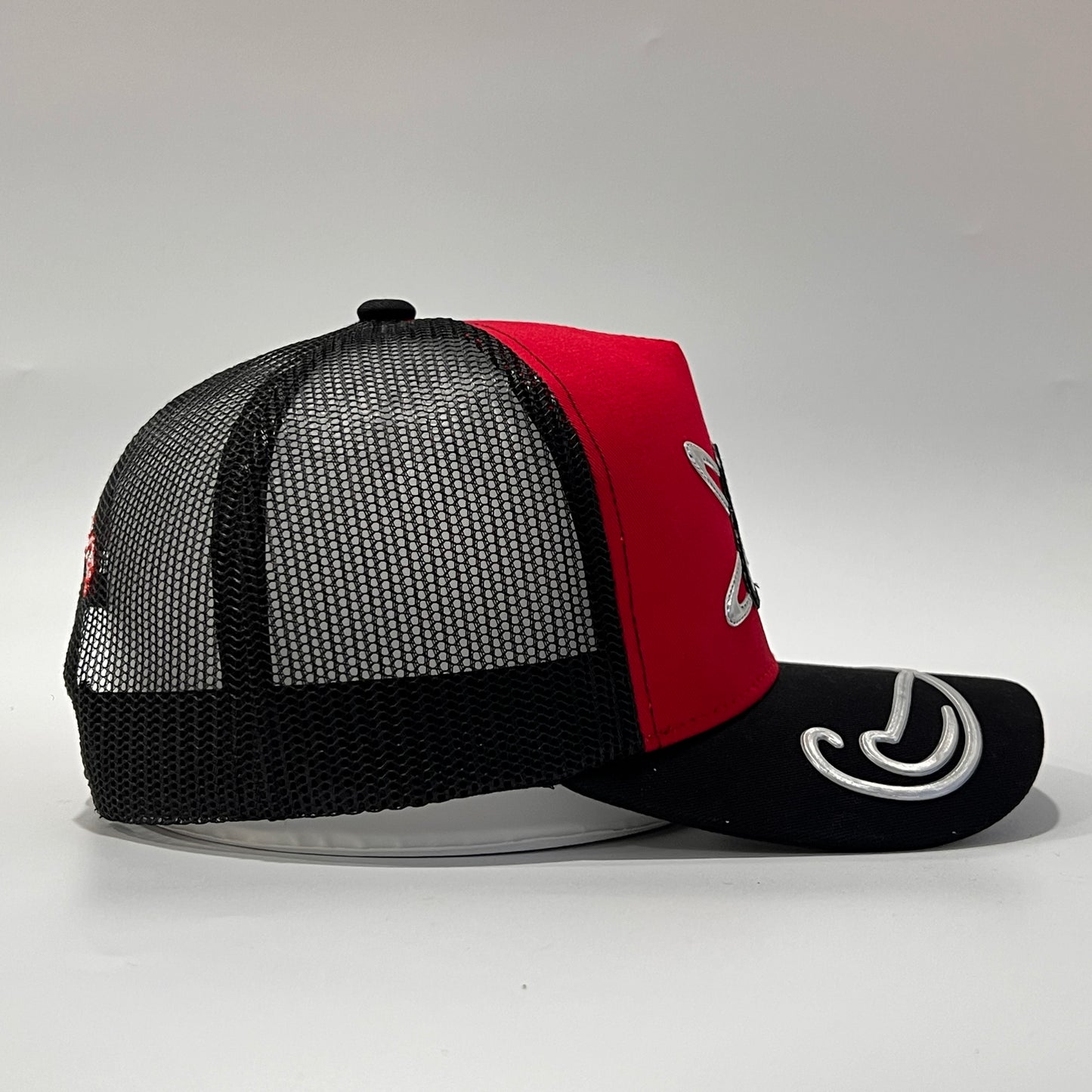 Red Chrome 8 Hat